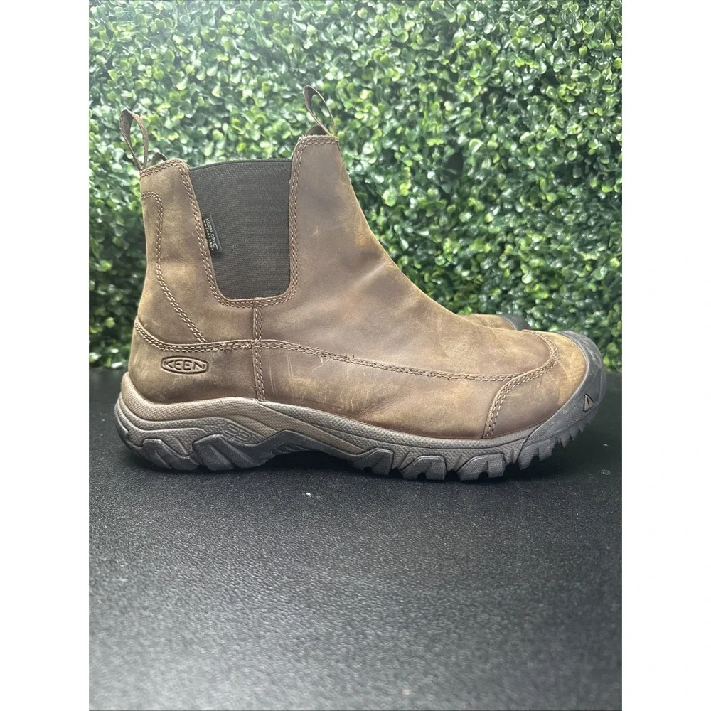KEEN Anchorage III Men's Waterproof Leather Boots Sz 12 M Dry Waterproof